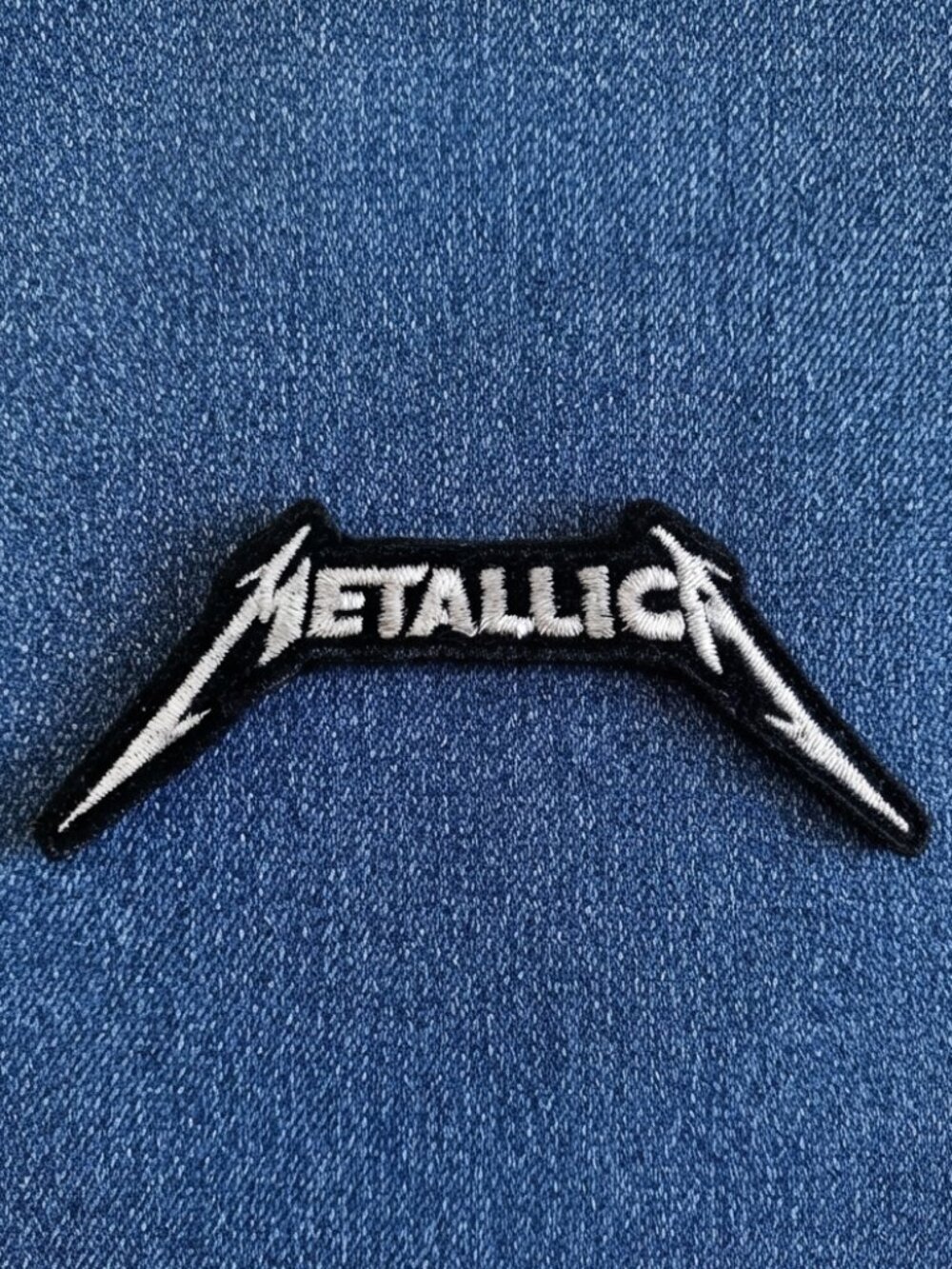✨4/$15✨ Metallica White Band Logo Embroidered Patch